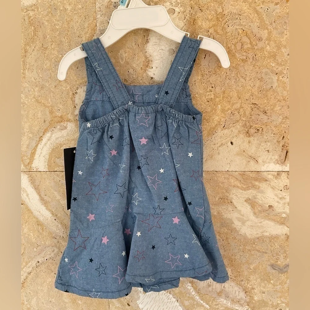 Tommy Hilfiger Baby Girls Printed Chambray Sundress
